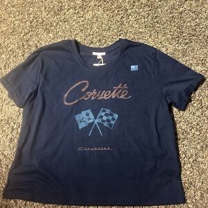 GB girls Navy Blue Corvette Tee